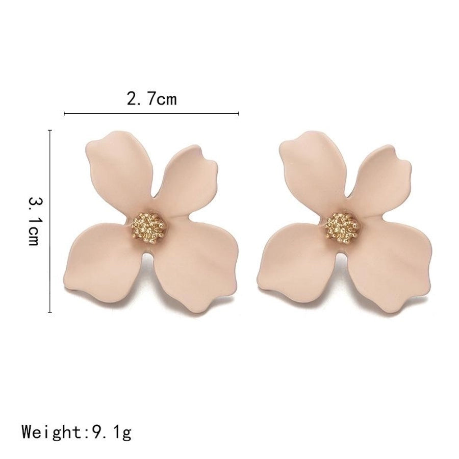 new simple sweet flowers stud earrings nhpf147196