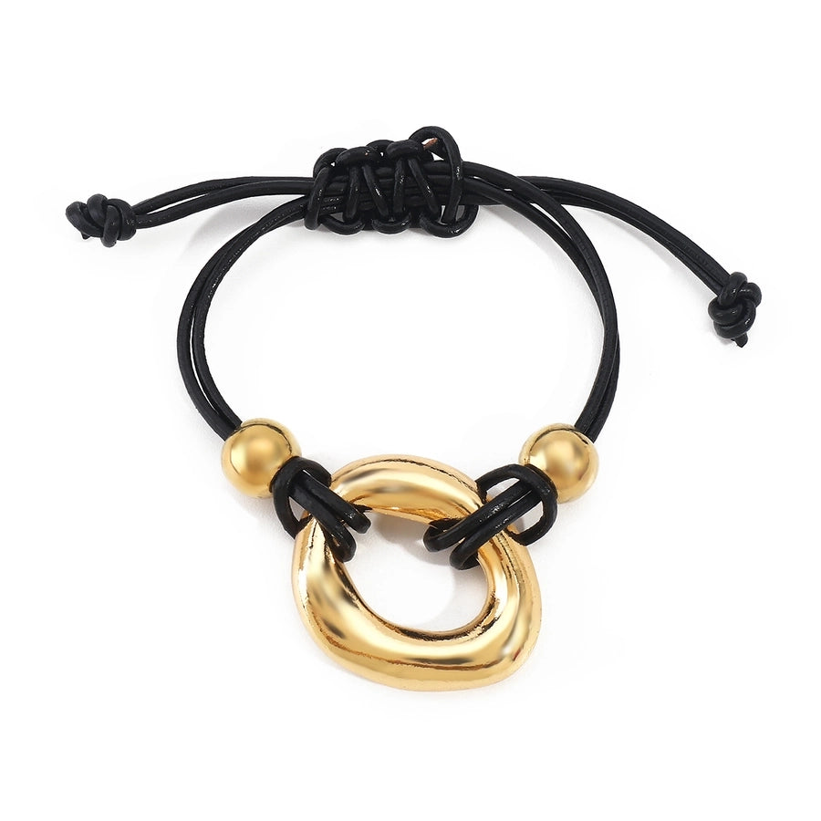 Classic Style Geometric Pu Leather Alloy  String Bracelets