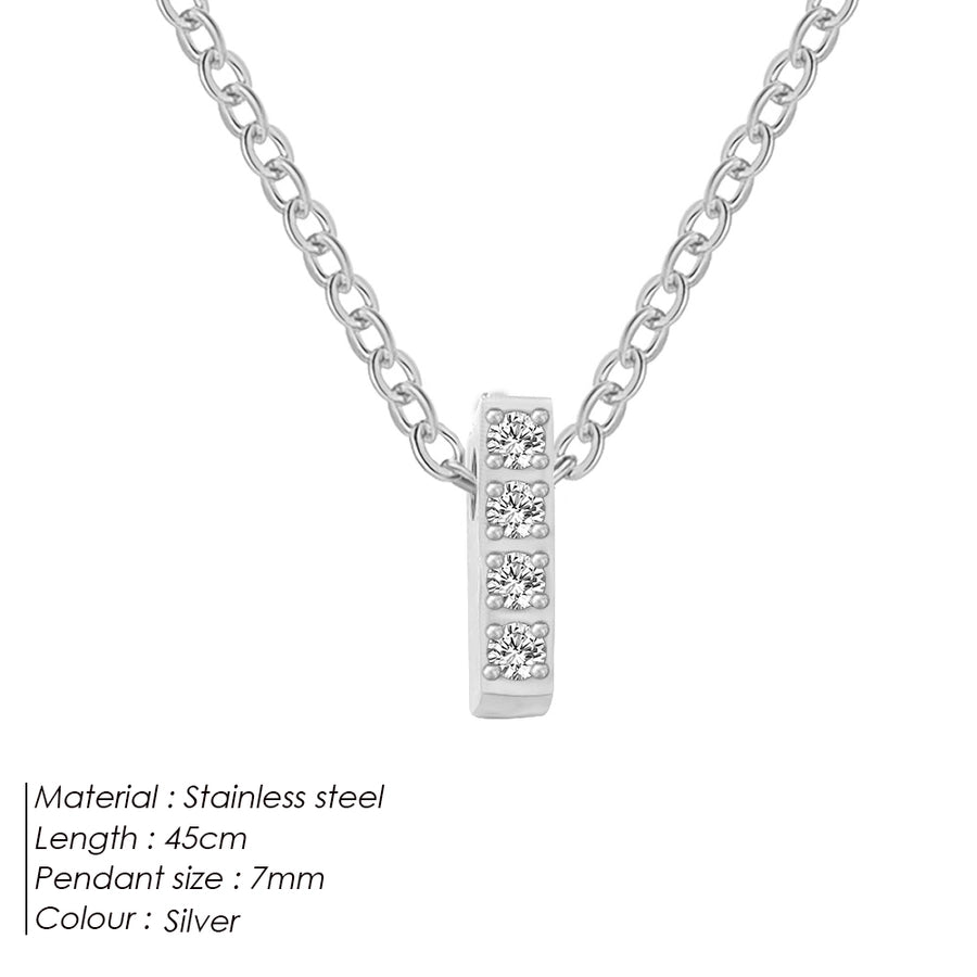 Jewelry Modern Style Simple Style Letter 304 Stainless Steel Pendant Necklace