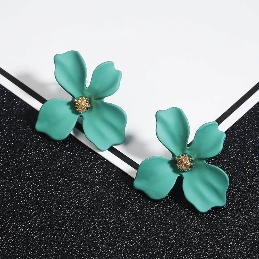 new simple sweet flowers stud earrings nhpf147196