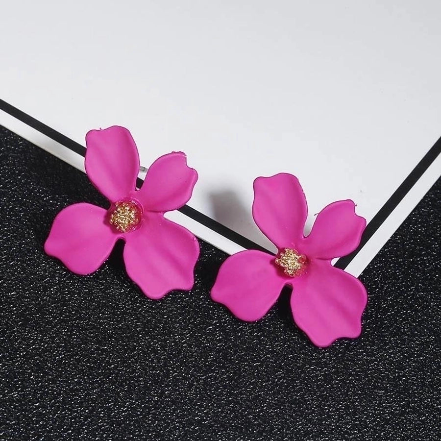 new simple sweet flowers stud earrings nhpf147196