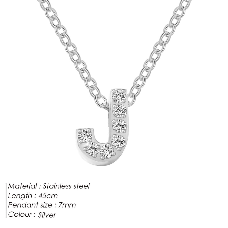 Jewelry Modern Style Simple Style Letter 304 Stainless Steel Pendant Necklace