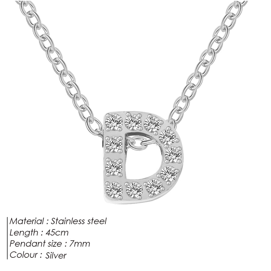 Jewelry Modern Style Simple Style Letter 304 Stainless Steel Pendant Necklace