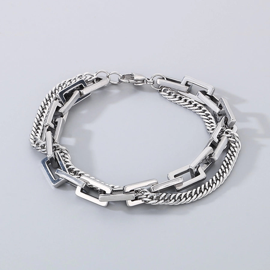 Simple Style Geometric 304 Stainless Steel  Bracelets In Bulk