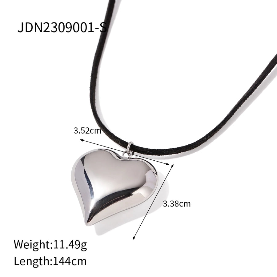 Jewelry Simple Style Love Stainless Steel 18K Gold Plated Plating Necklace