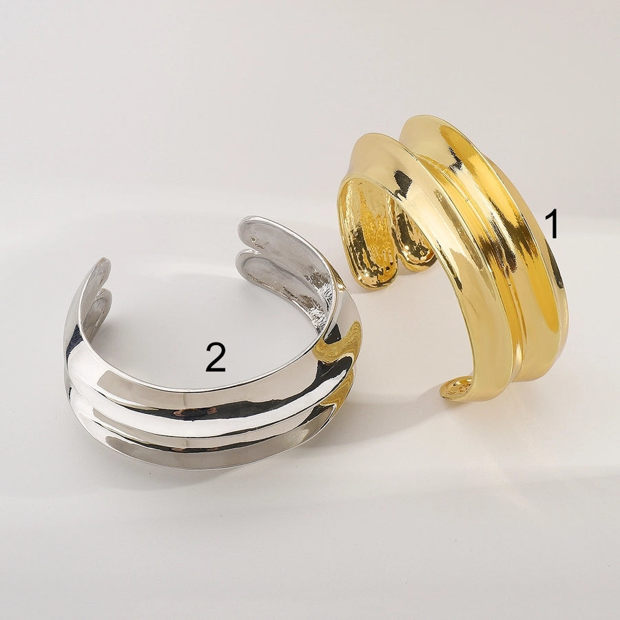 Elegant Retro Commute Geometric Alloy Bangles