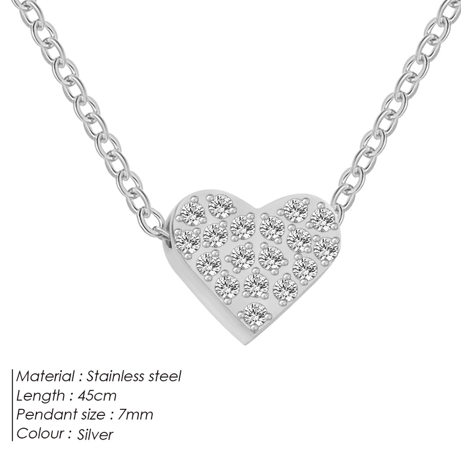 Jewelry Modern Style Simple Style Letter 304 Stainless Steel Pendant Necklace