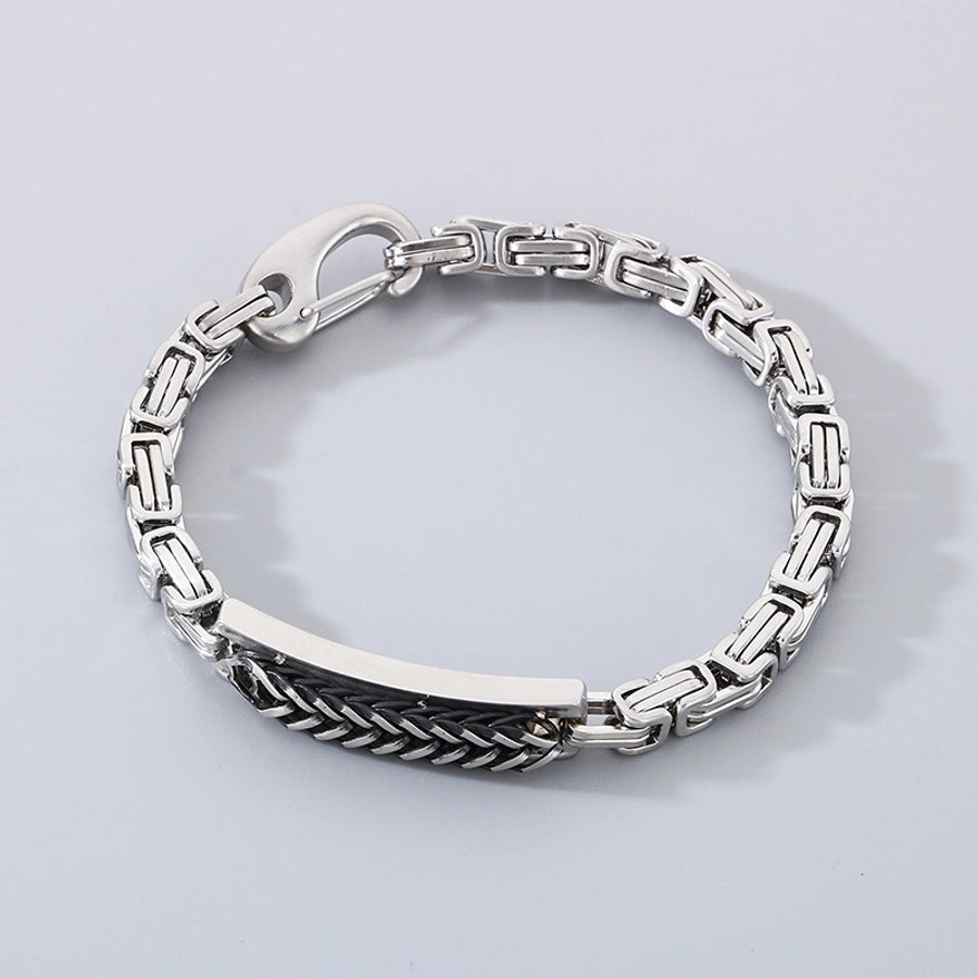 Simple Style Geometric 304 Stainless Steel  Bracelets In Bulk