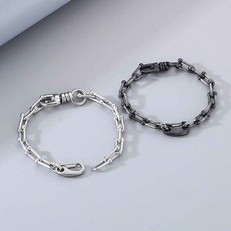 Simple Style Geometric 304 Stainless Steel  Bracelets In Bulk