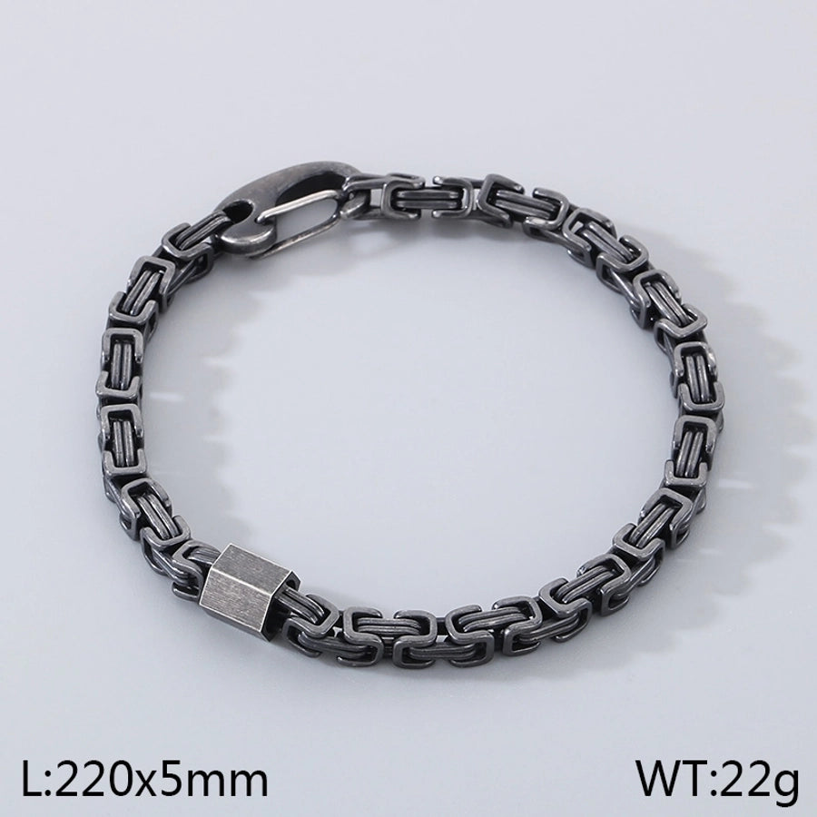 Simple Style Geometric 304 Stainless Steel  Bracelets In Bulk