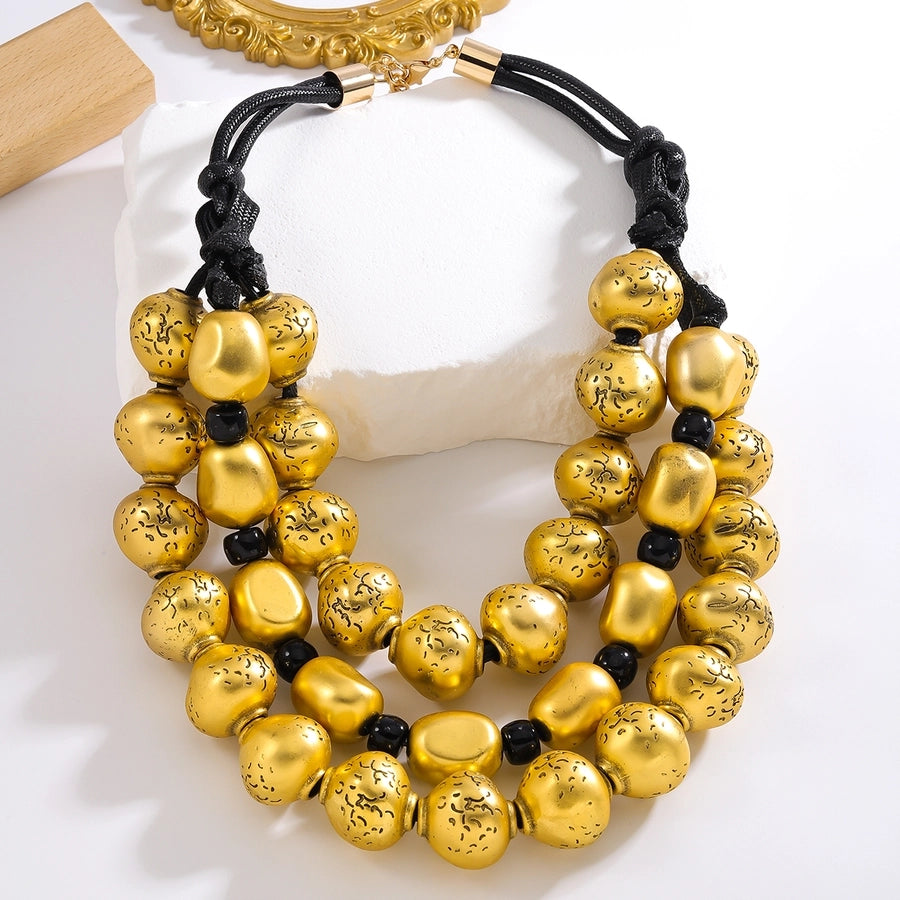 Glam Exaggerated Luxurious Geometric Plastic Resin  Necklace