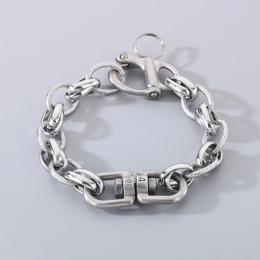 Simple Style Geometric 304 Stainless Steel  Bracelets In Bulk