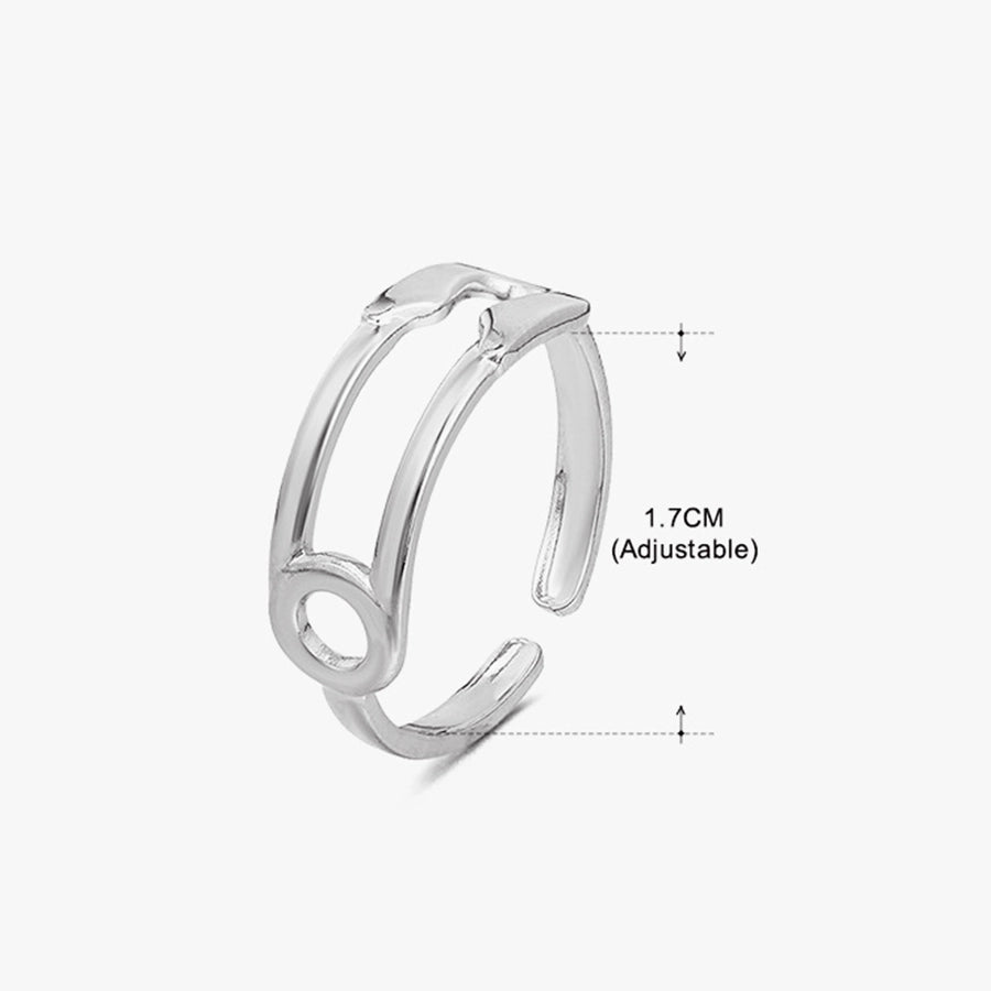 Jewelry Elegant Streetwear Star Moon Stainless Steel Plating Open Rings