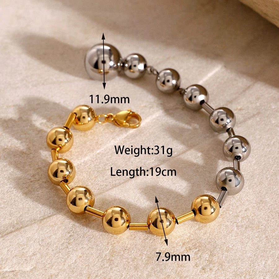 Elegant Simple Style Classic Style Geometric 304 Stainless Steel Bracelets In Bulk