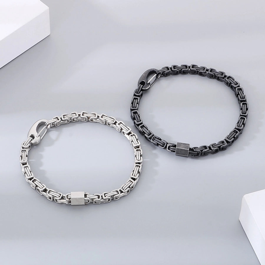 Simple Style Geometric 304 Stainless Steel  Bracelets In Bulk