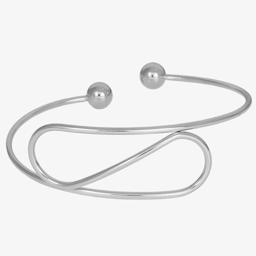 IG Style Simple Style Solid Color 304 Stainless Steel 18K Gold Plated Bangle In Bulk Stainless Steel Bracelets