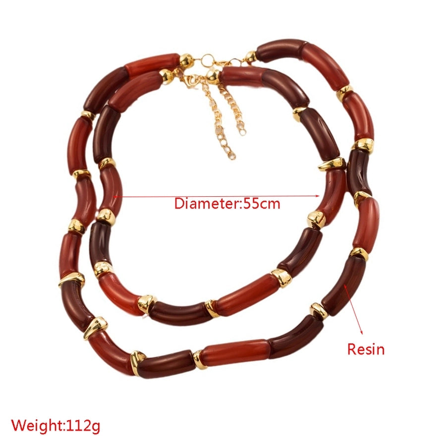 Casual Classic Style Geometric Arylic Knitting Women's Bracelets Necklace