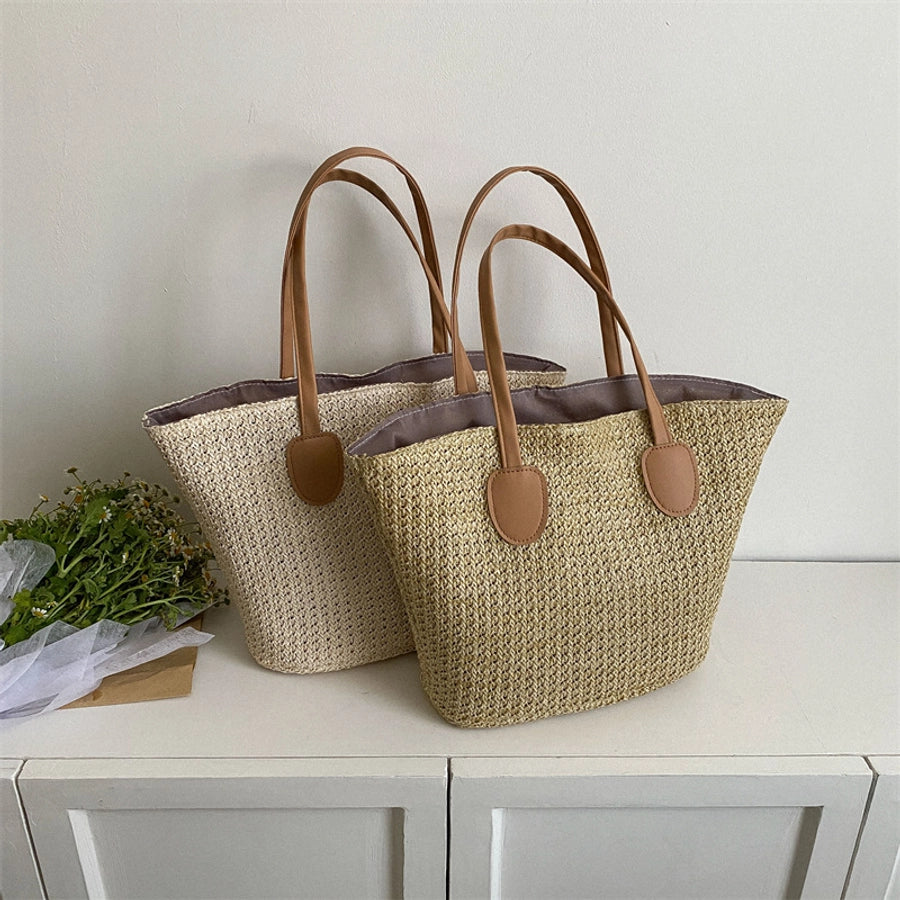 women's all seasons straw streetwear straw bag