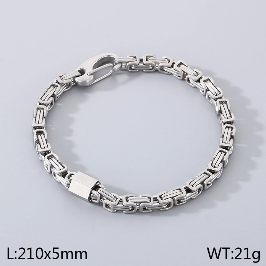 Simple Style Geometric 304 Stainless Steel  Bracelets In Bulk